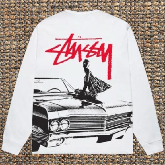 Stussy Men's White Long Sleeve
